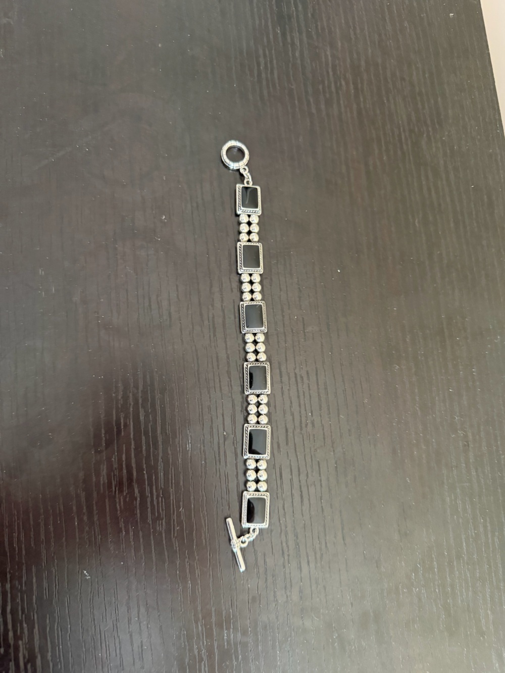Lady Remington vintage Silver Tone Toggle Bracelet
